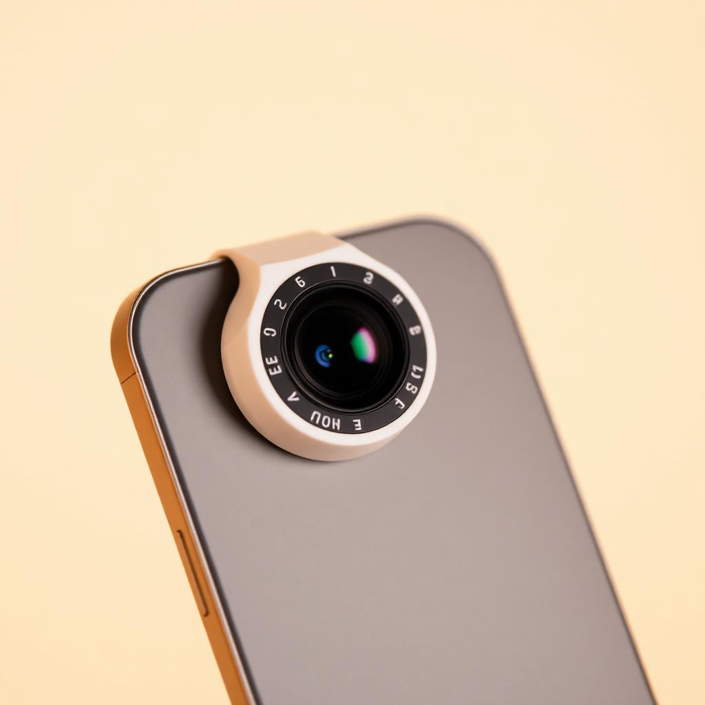 Matiya clip-on eye scanner mounted on a phone